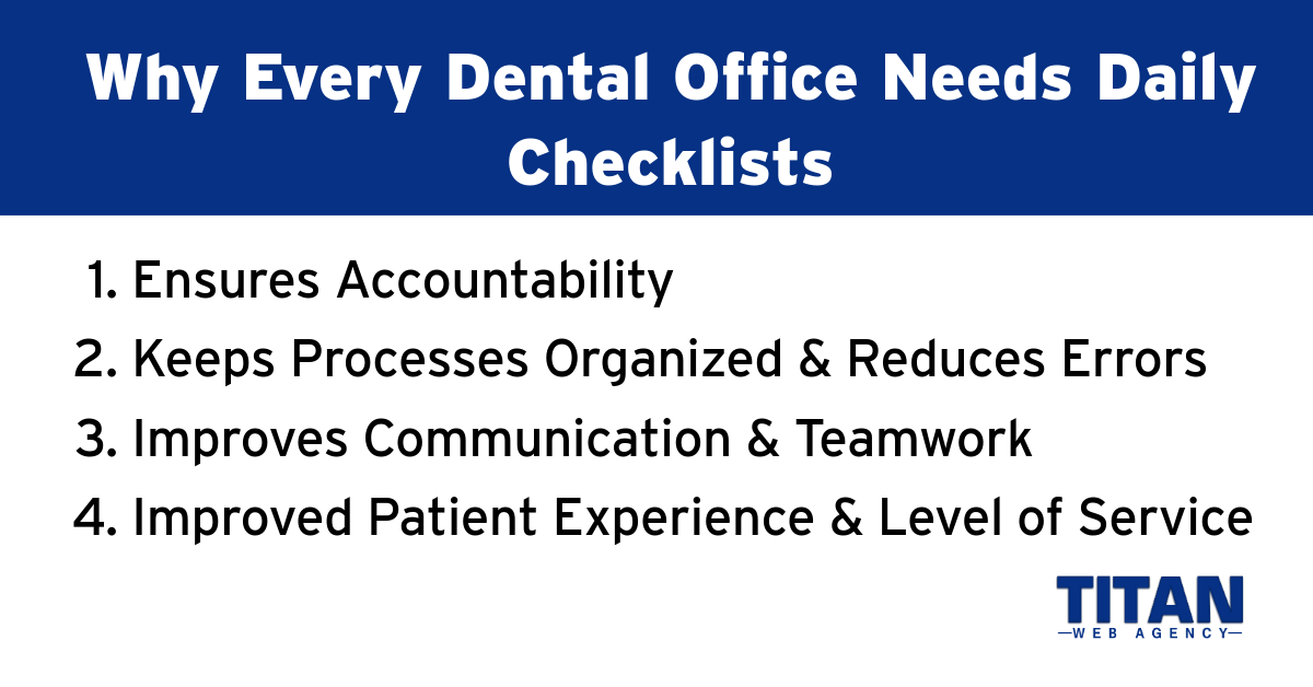 Dental Office Manager Daily Checklist Boost Efficiency & Increase